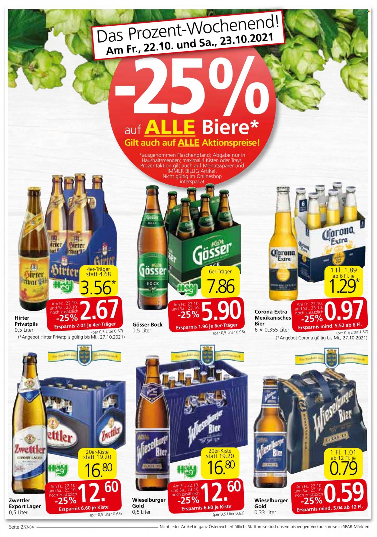 Angebote INTERSPAR - 21.10.2021 - 3.11.2021. Seite 2