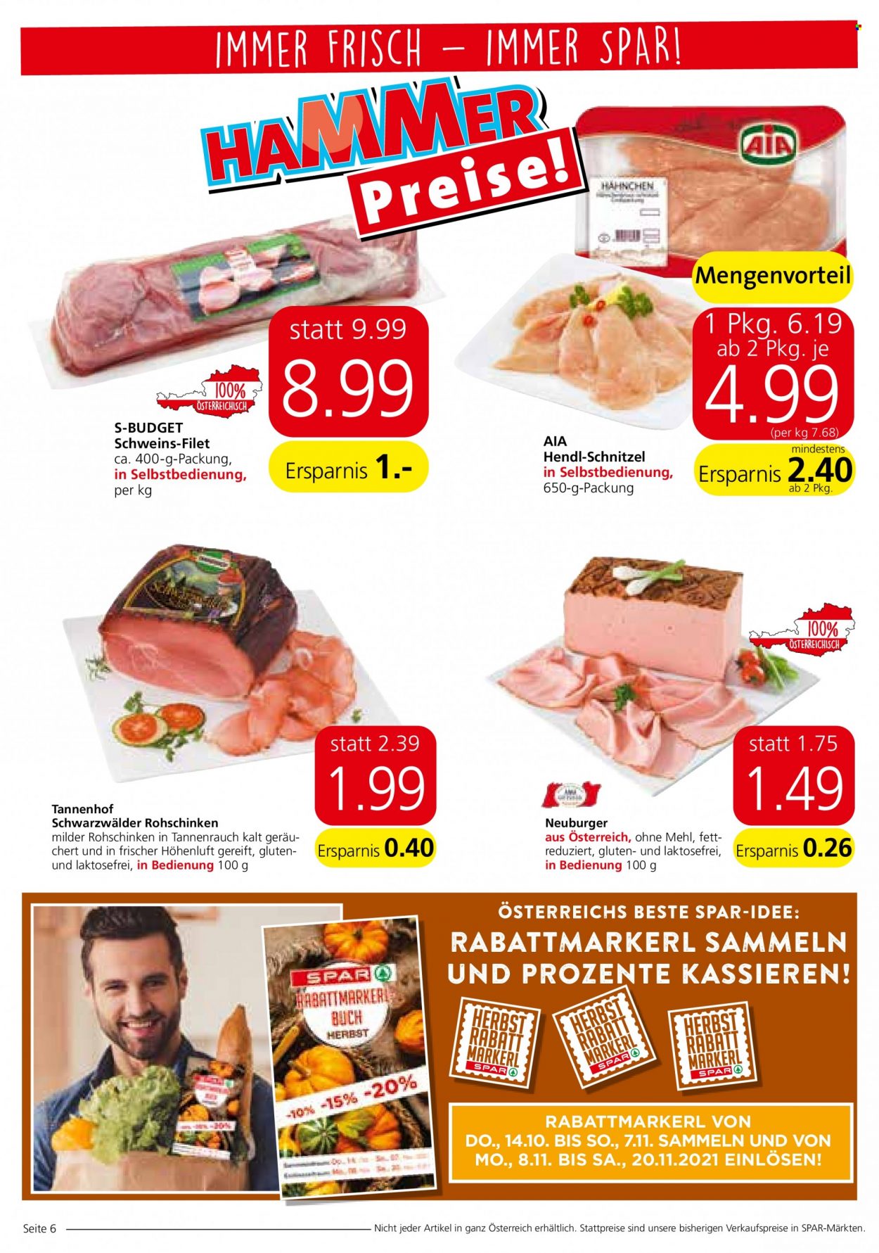 Angebote INTERSPAR - 21.10.2021 - 3.11.2021. Seite 6