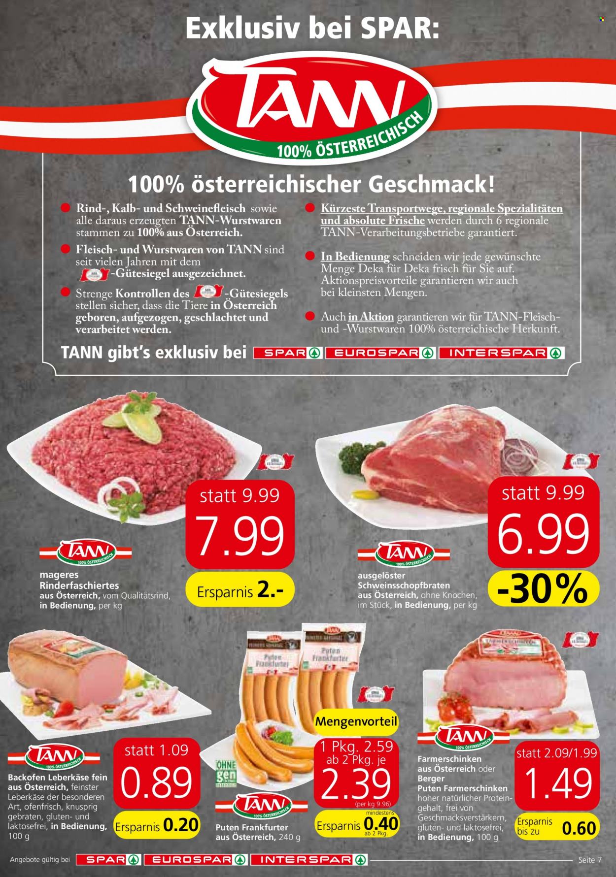 Angebote INTERSPAR - 21.10.2021 - 3.11.2021. Seite 7