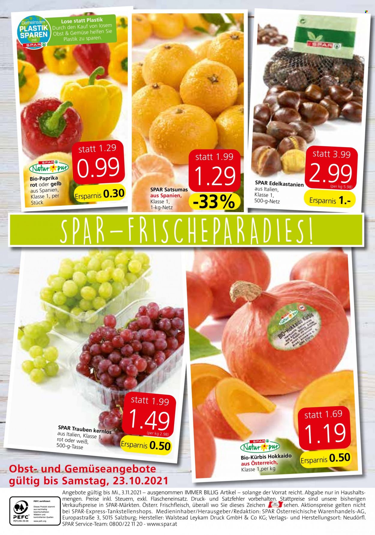 Angebote INTERSPAR - 21.10.2021 - 3.11.2021. Seite 20