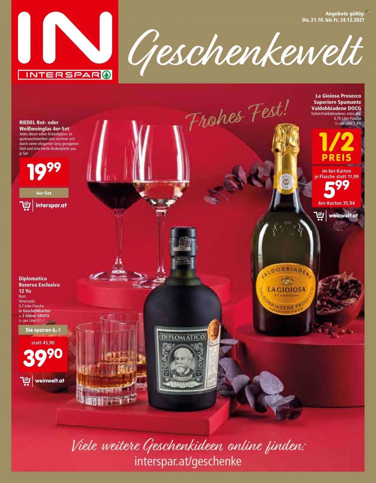 Angebote INTERSPAR - 21.10.2021 - 24.12.2021. Seite 1