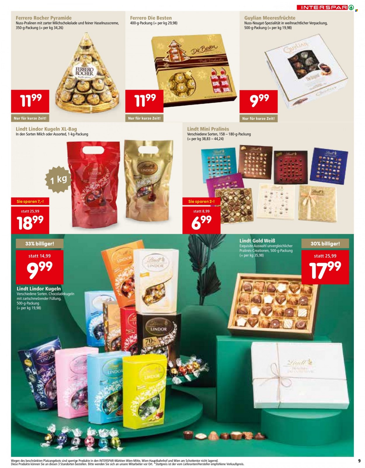 Angebote INTERSPAR - 21.10.2021 - 24.12.2021. Seite 9