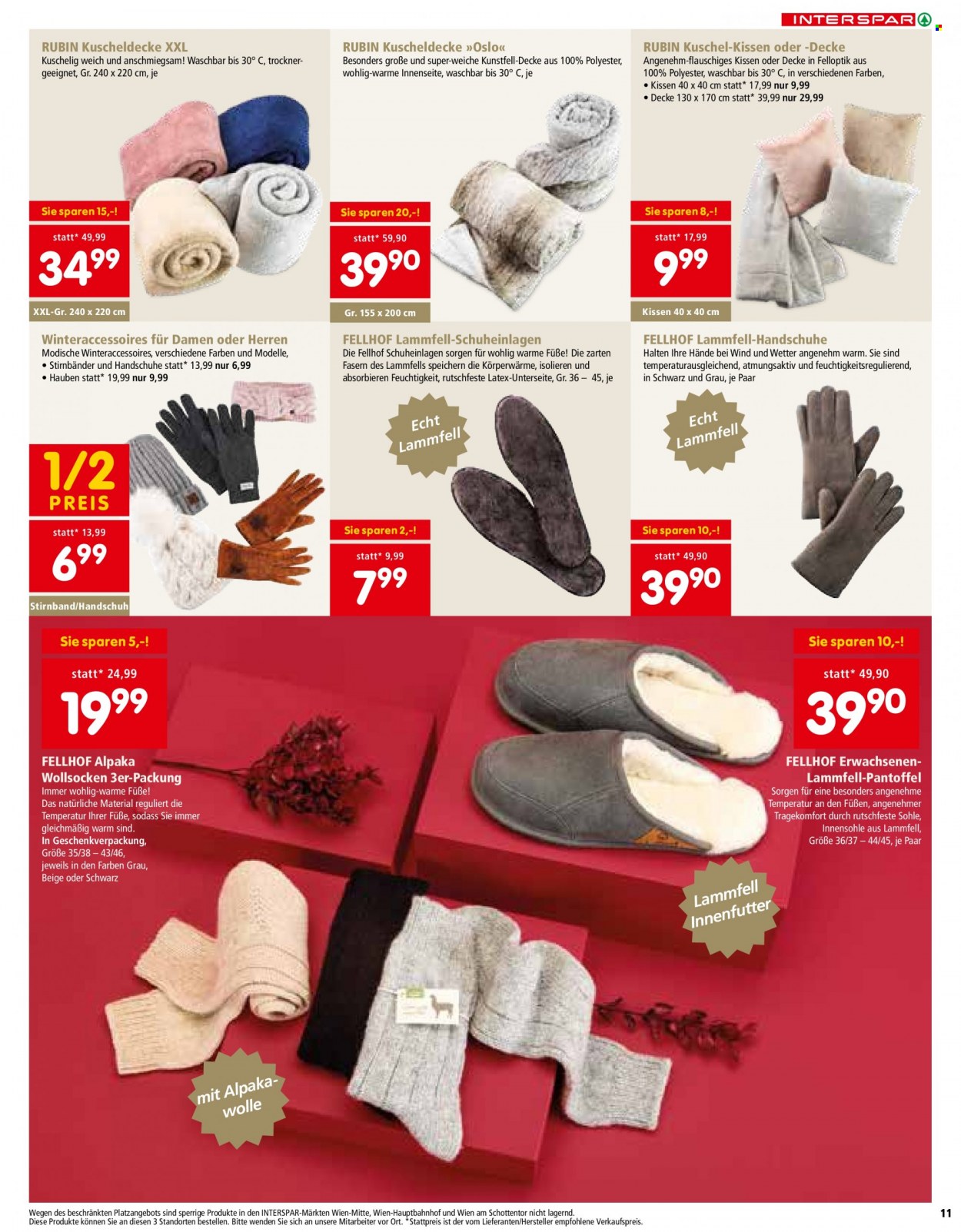 Angebote INTERSPAR - 21.10.2021 - 24.12.2021. Seite 11
