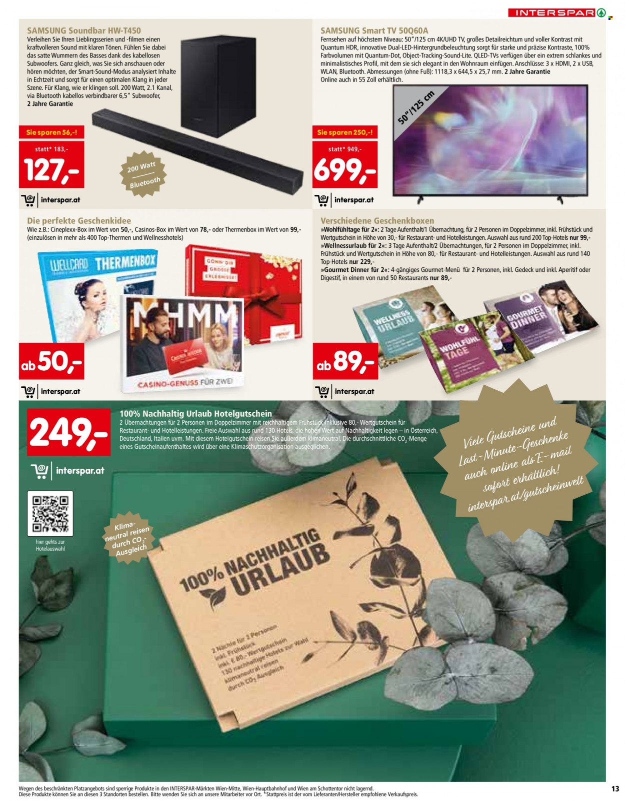 Angebote INTERSPAR - 21.10.2021 - 24.12.2021. Seite 13