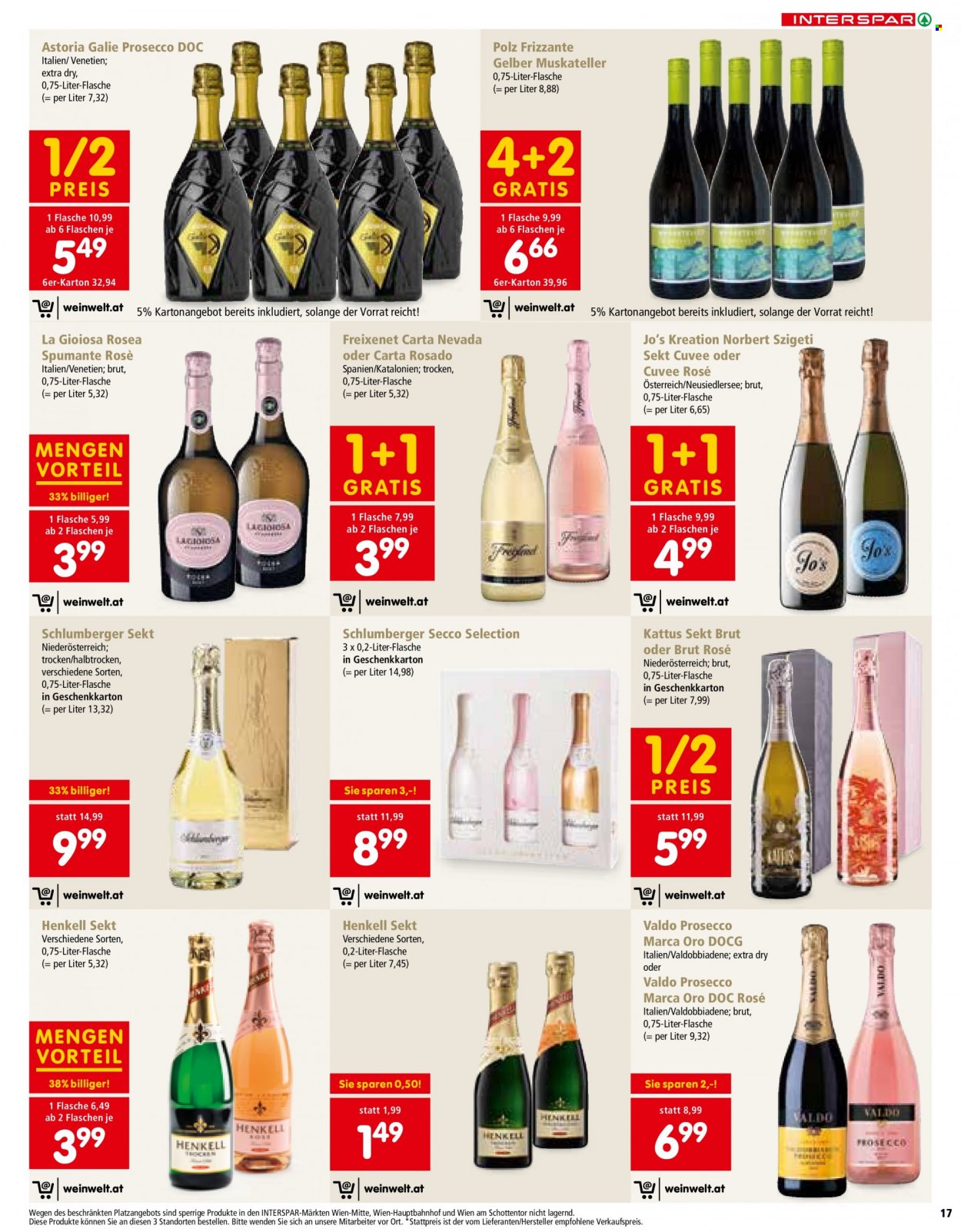Angebote INTERSPAR - 21.10.2021 - 24.12.2021. Seite 17