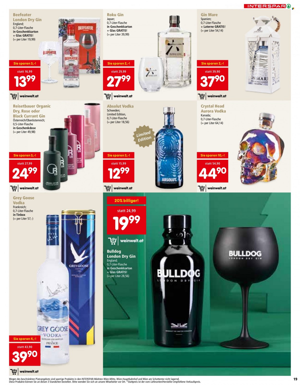 Angebote INTERSPAR - 21.10.2021 - 24.12.2021. Seite 19