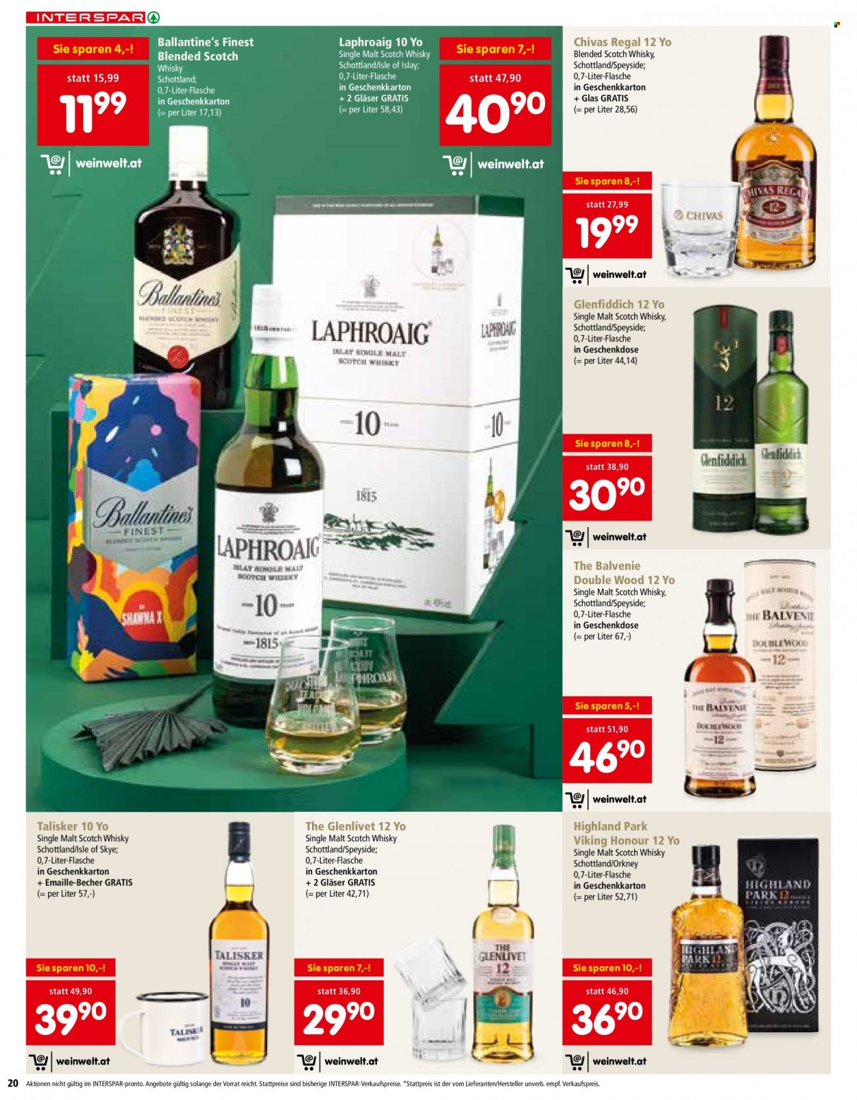 Angebote INTERSPAR - 21.10.2021 - 24.12.2021. Seite 20