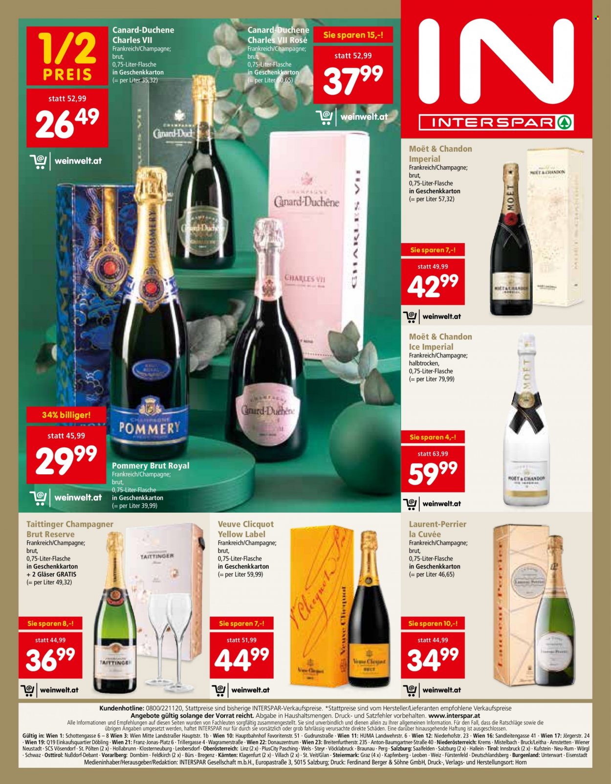Angebote INTERSPAR - 21.10.2021 - 24.12.2021. Seite 24