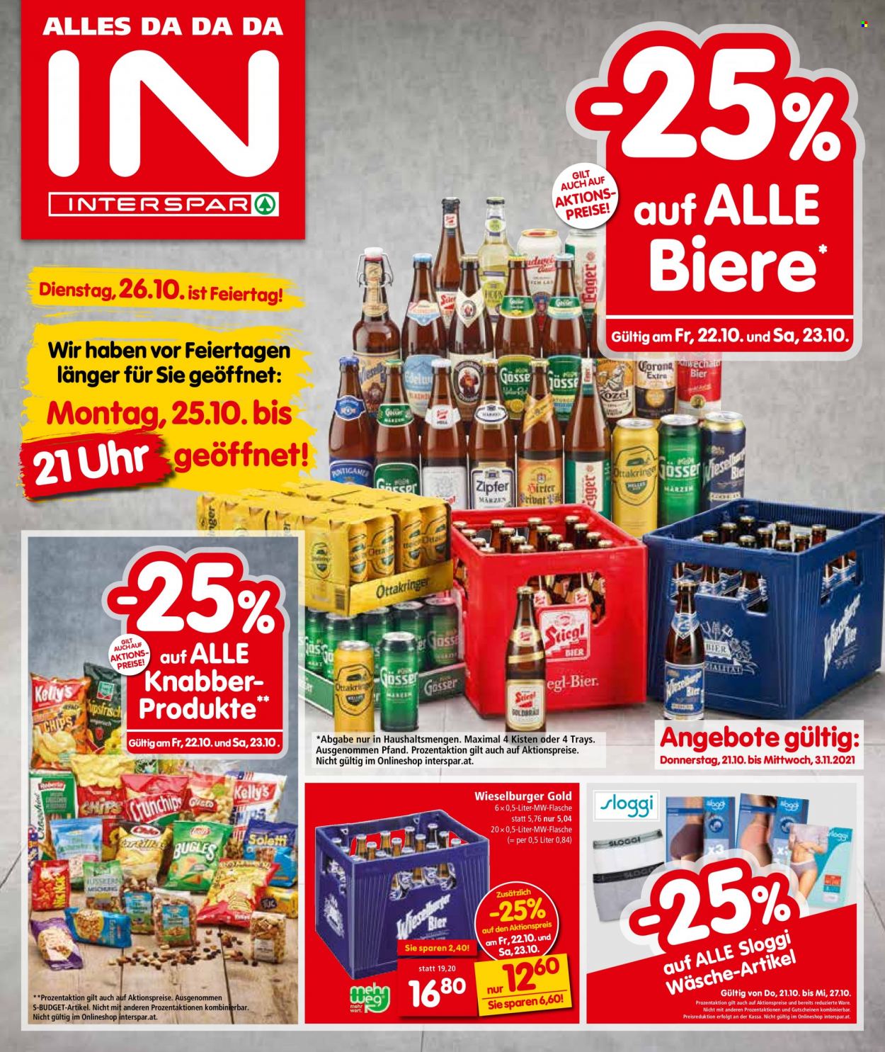 Angebote INTERSPAR - 21.10.2021 - 3.11.2021. Seite 1