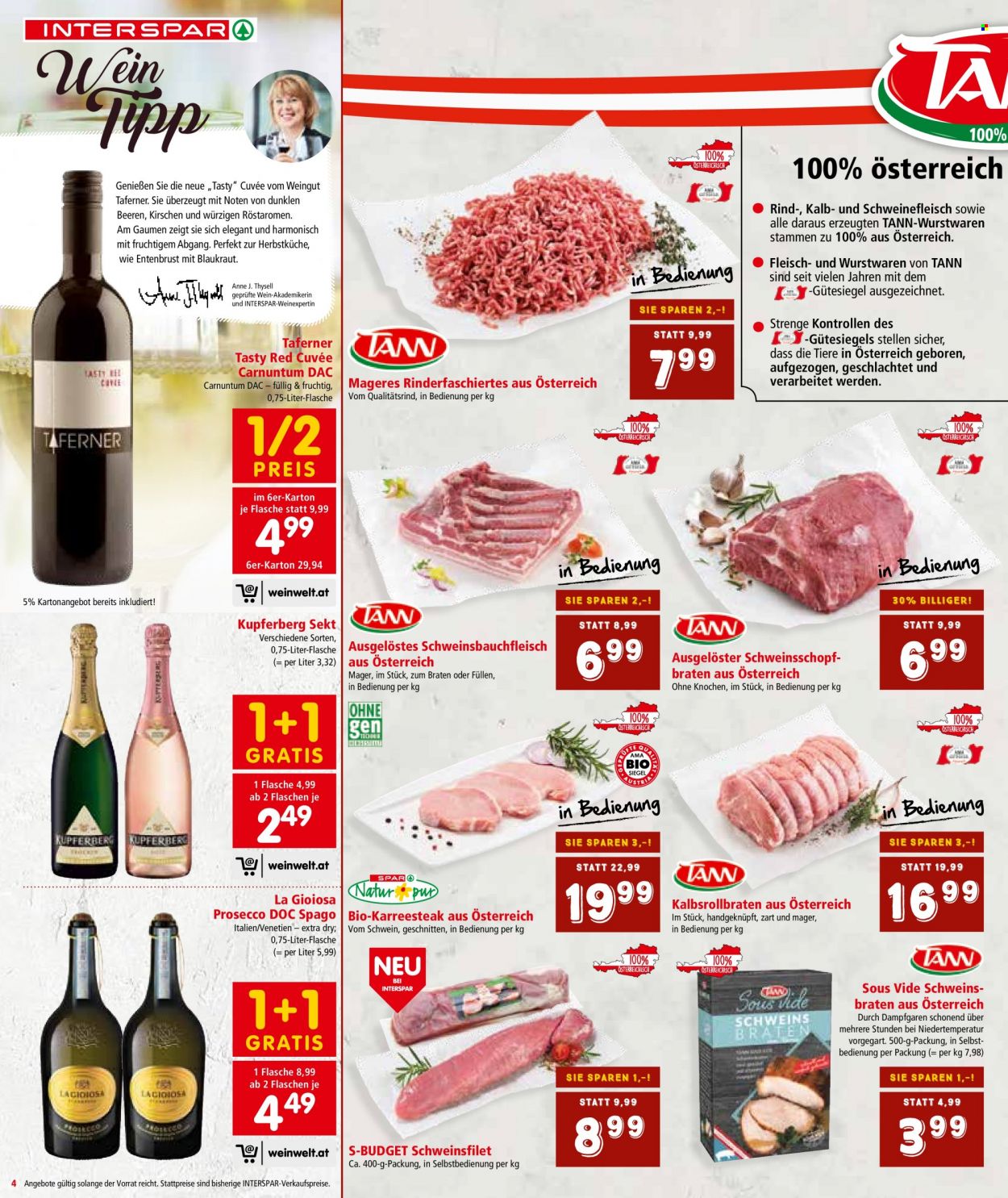 Angebote INTERSPAR - 21.10.2021 - 3.11.2021. Seite 4