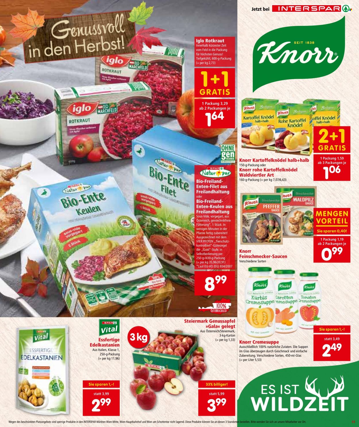 Angebote INTERSPAR - 21.10.2021 - 3.11.2021. Seite 11
