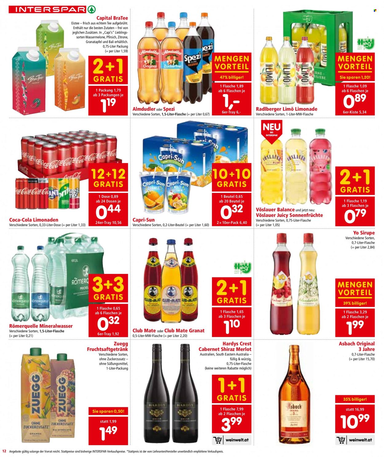 Angebote INTERSPAR - 21.10.2021 - 3.11.2021. Seite 12