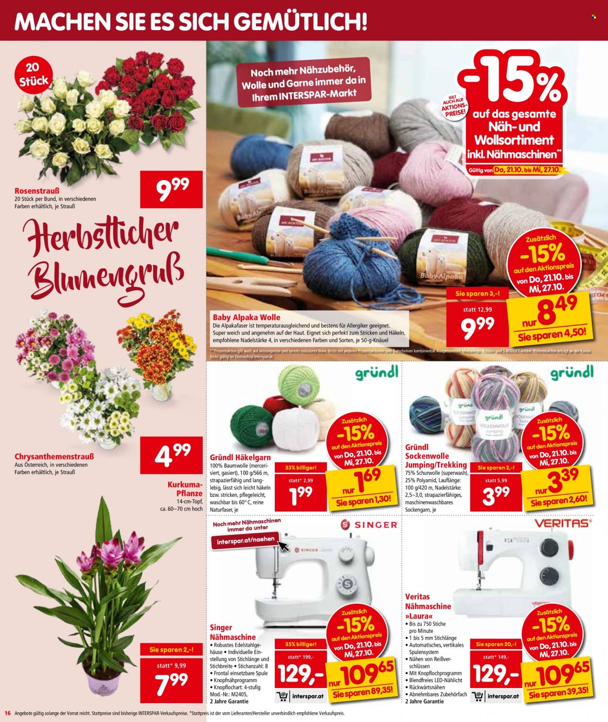 Angebote INTERSPAR - 21.10.2021 - 3.11.2021. Seite 16