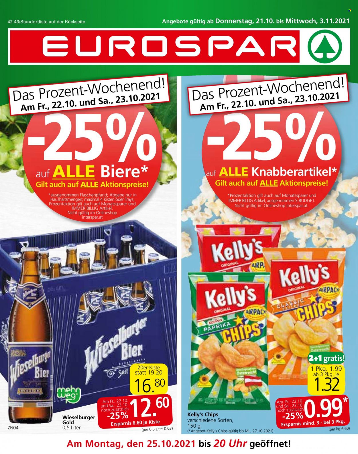 Angebote EUROSPAR - 21.10.2021 - 3.11.2021. Seite 1