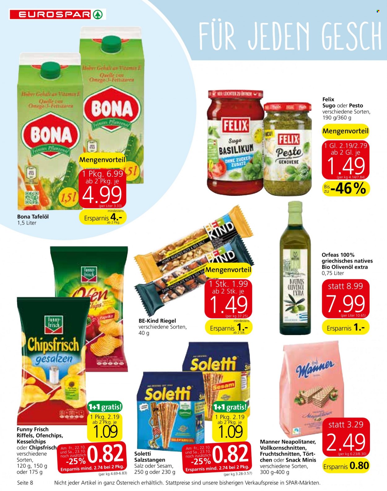 Angebote EUROSPAR - 21.10.2021 - 3.11.2021. Seite 8