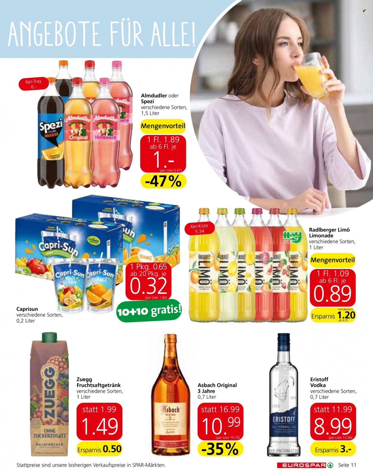 Angebote EUROSPAR - 21.10.2021 - 3.11.2021. Seite 11