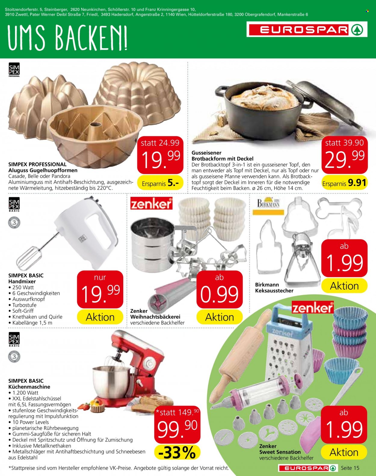 Angebote EUROSPAR - 21.10.2021 - 3.11.2021. Seite 15