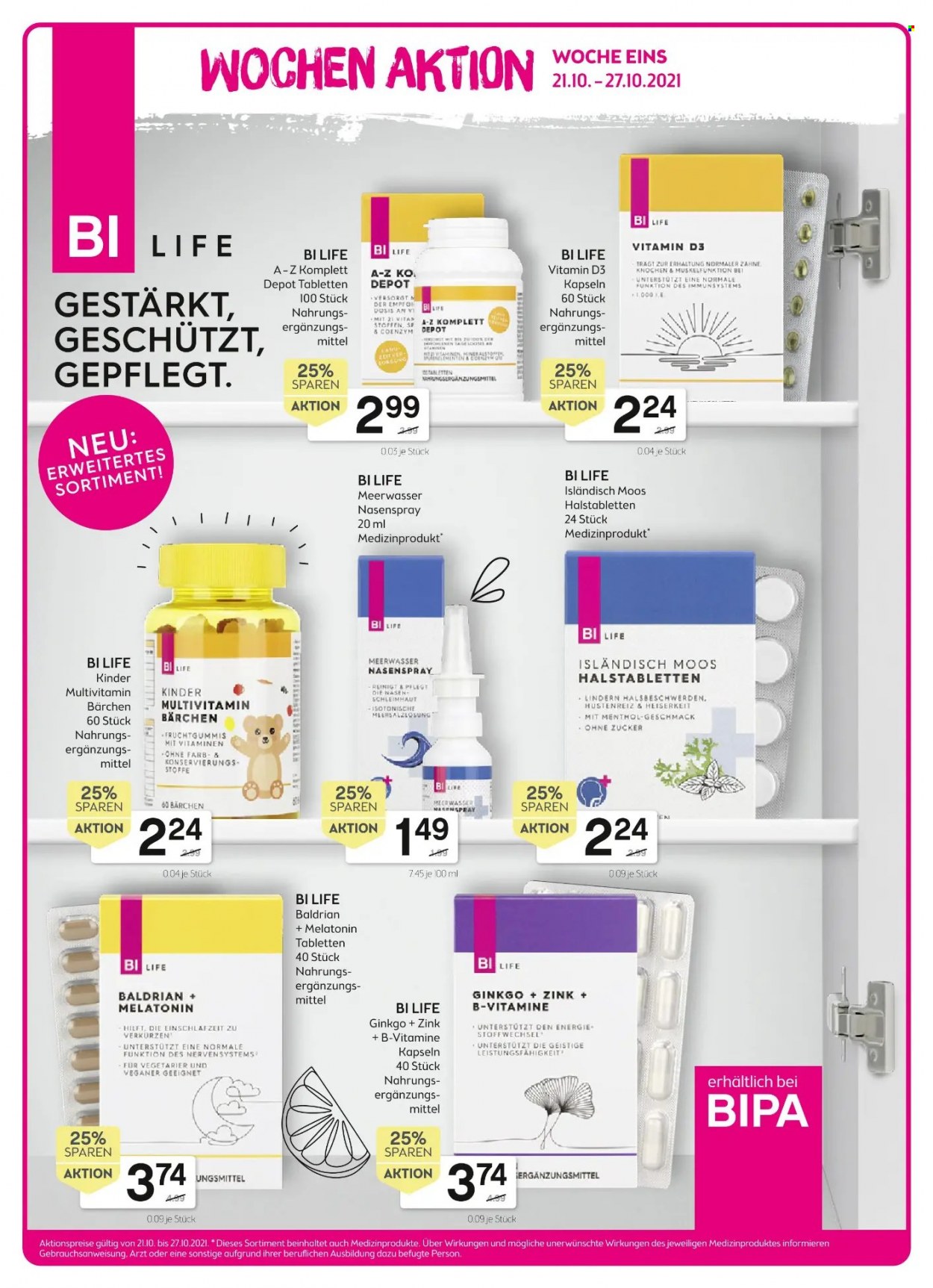 Angebote Bipa - 21.10.2021 - 3.11.2021. Seite 10
