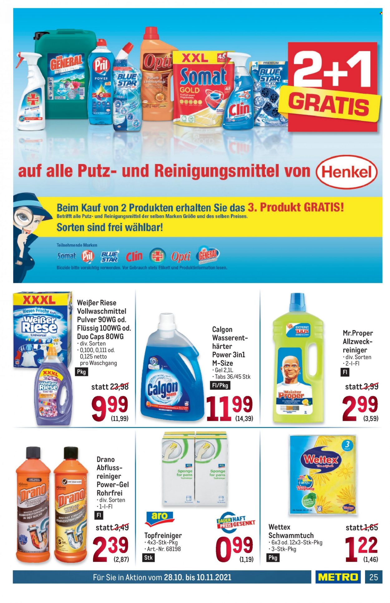 Angebote Metro - 28.10.2021 - 10.11.2021. Seite 25
