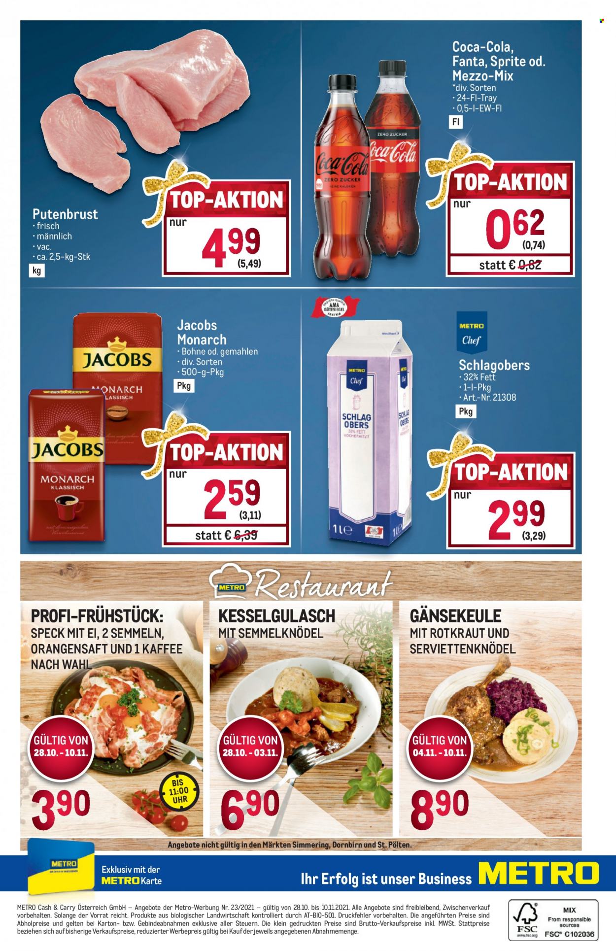 Angebote Metro - 28.10.2021 - 10.11.2021. Seite 28