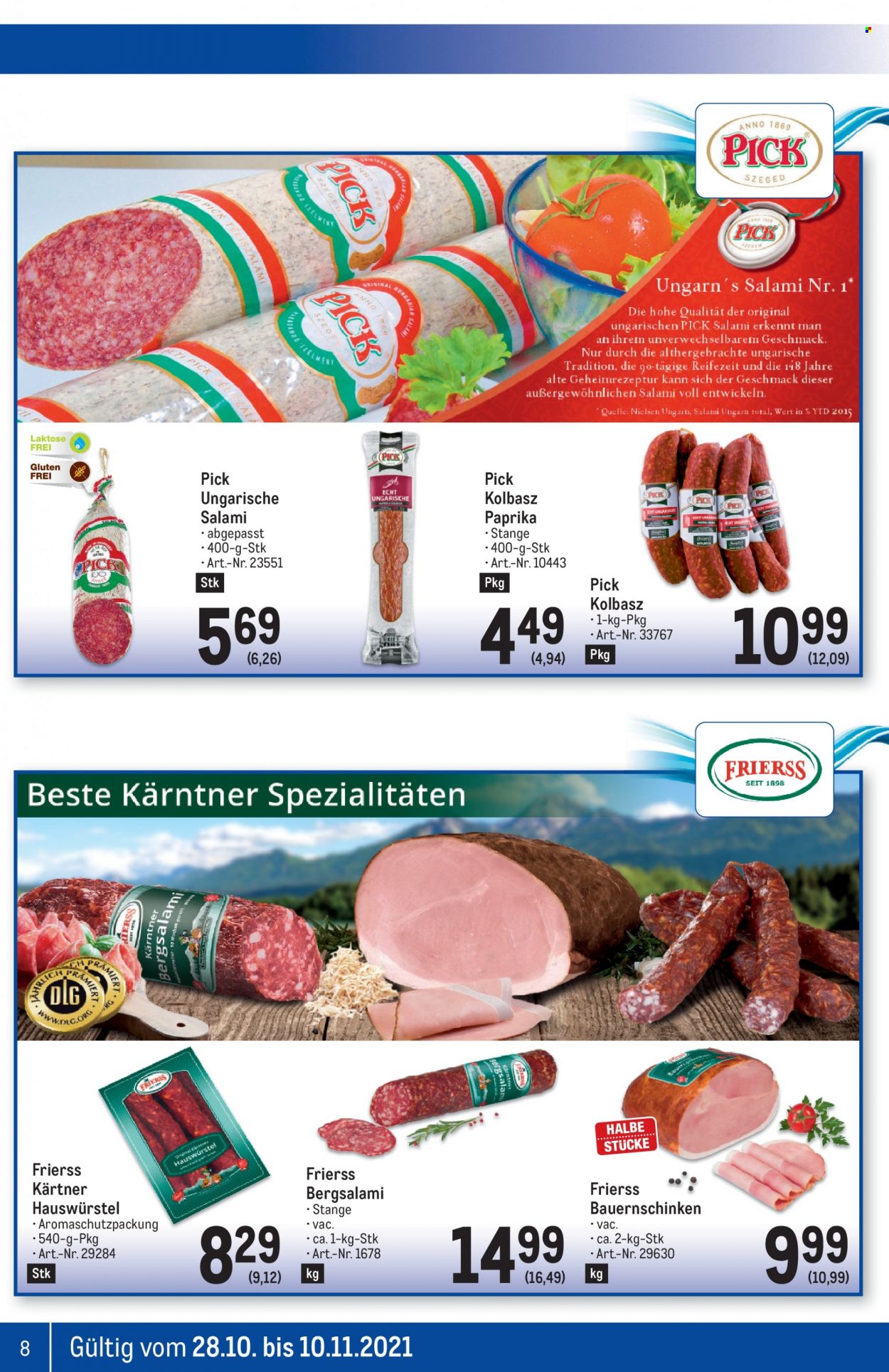 Angebote Metro - 28.10.2021 - 10.11.2021. Seite 8