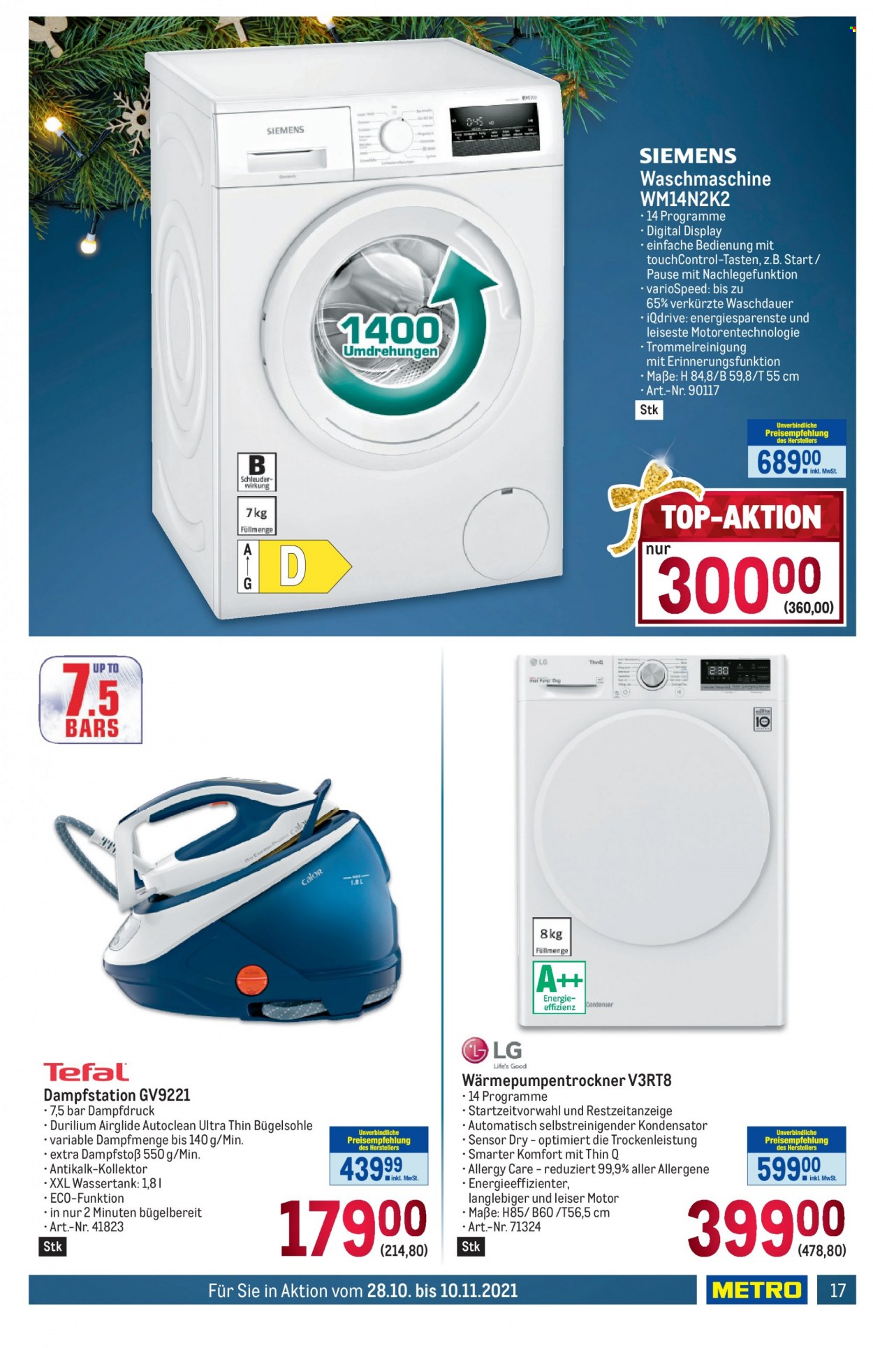 Angebote Metro - 28.10.2021 - 10.11.2021. Seite 17