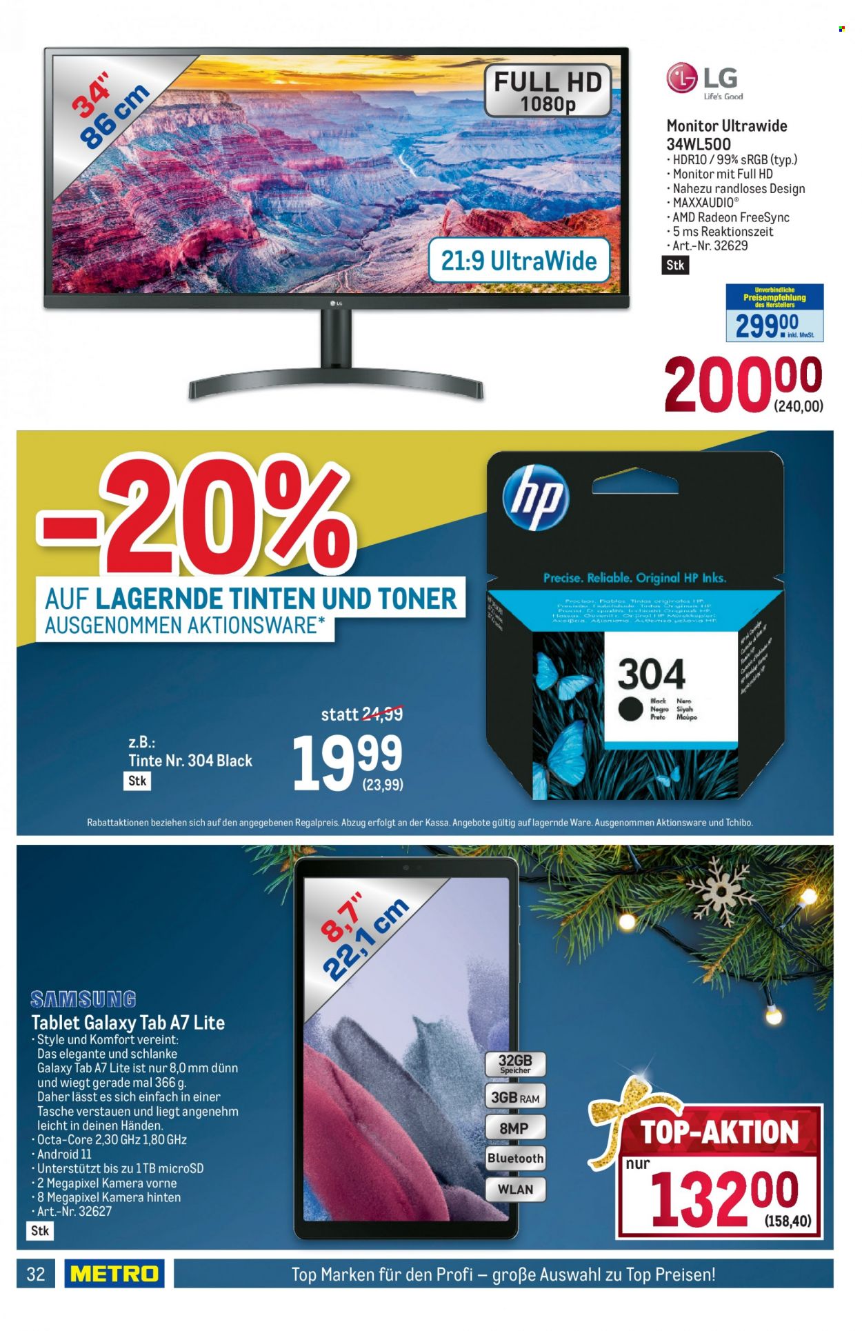 Angebote Metro - 28.10.2021 - 10.11.2021. Seite 32