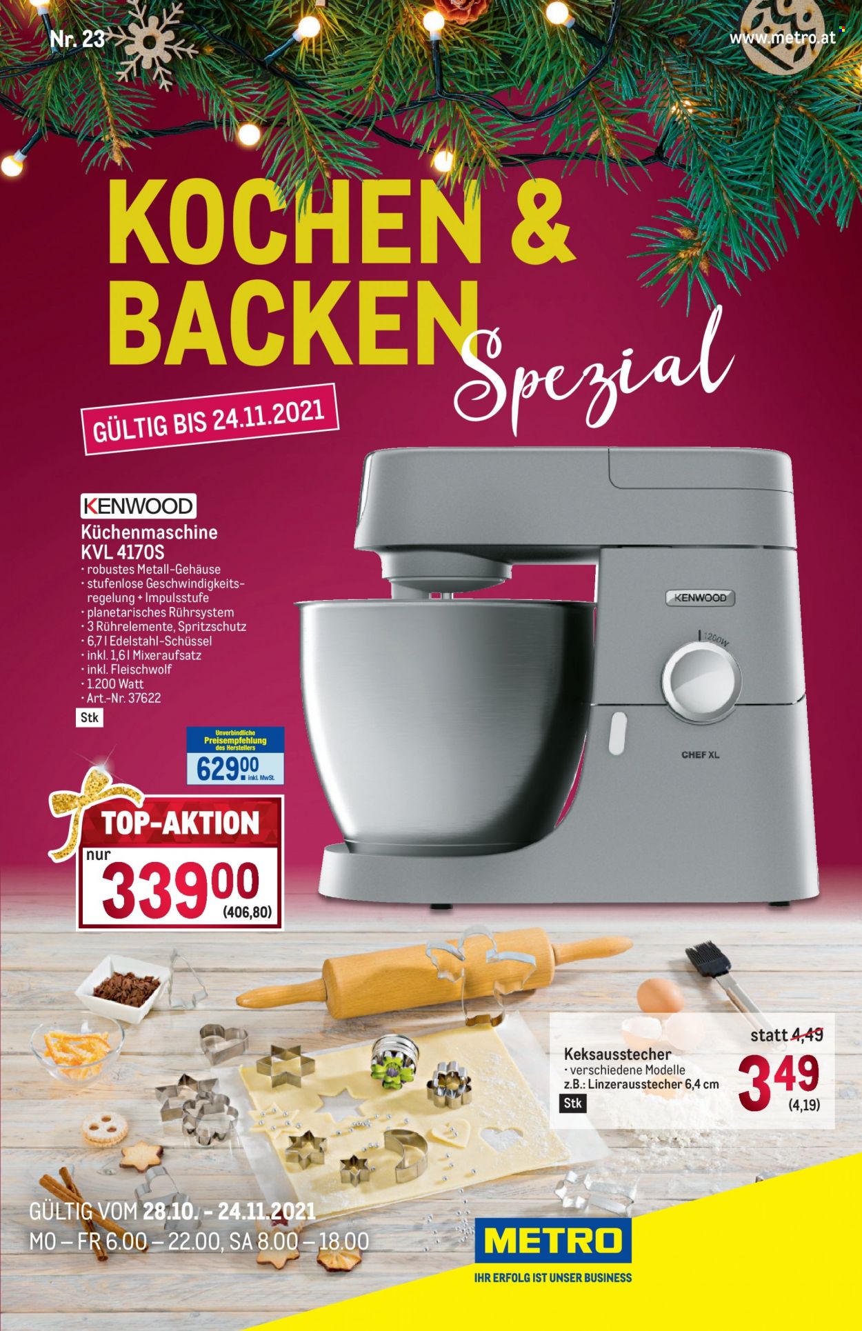 Angebote Metro - 28.10.2021 - 24.11.2021. Seite 1