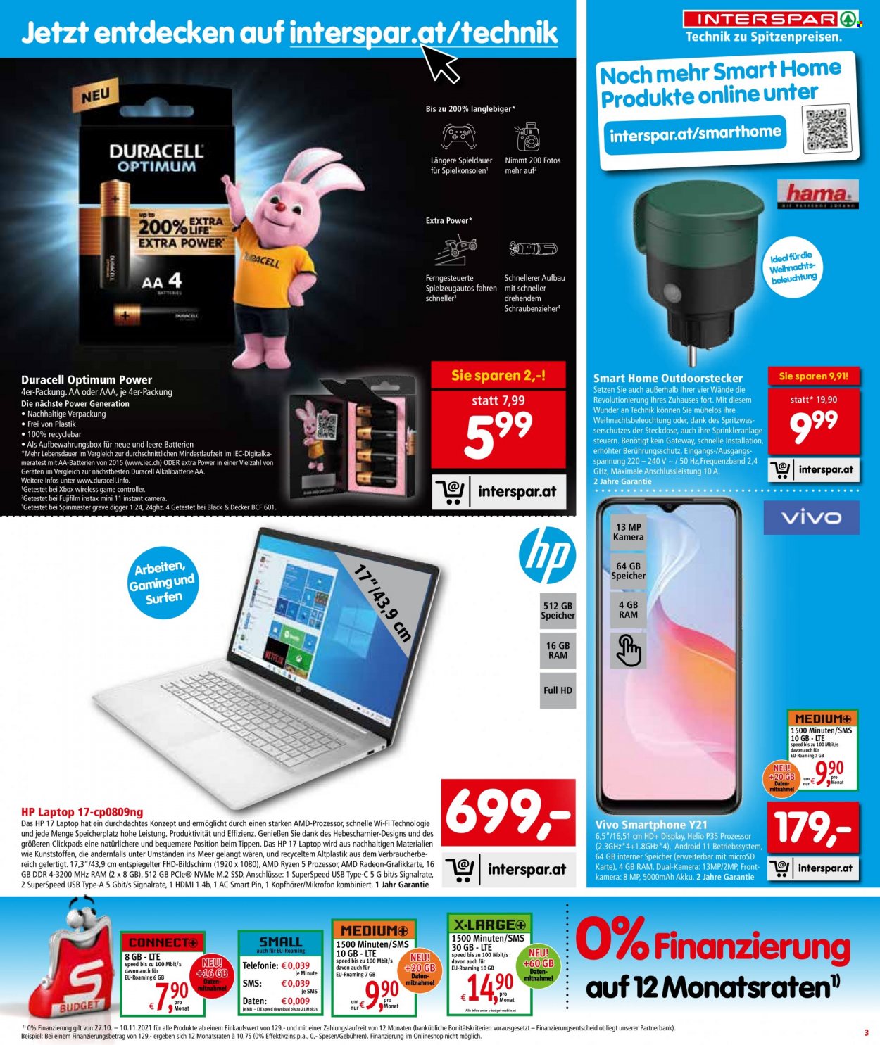 Angebote INTERSPAR - 27.10.2021 - 17.11.2021. Seite 3