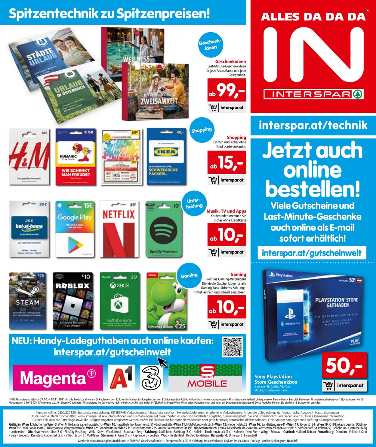 Angebote INTERSPAR - 27.10.2021 - 17.11.2021. Seite 4