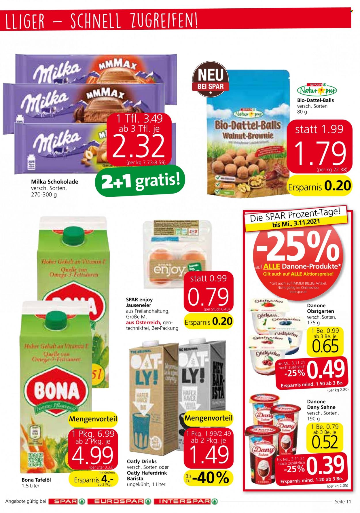 Angebote INTERSPAR - 28.10.2021 - 3.11.2021. Seite 11