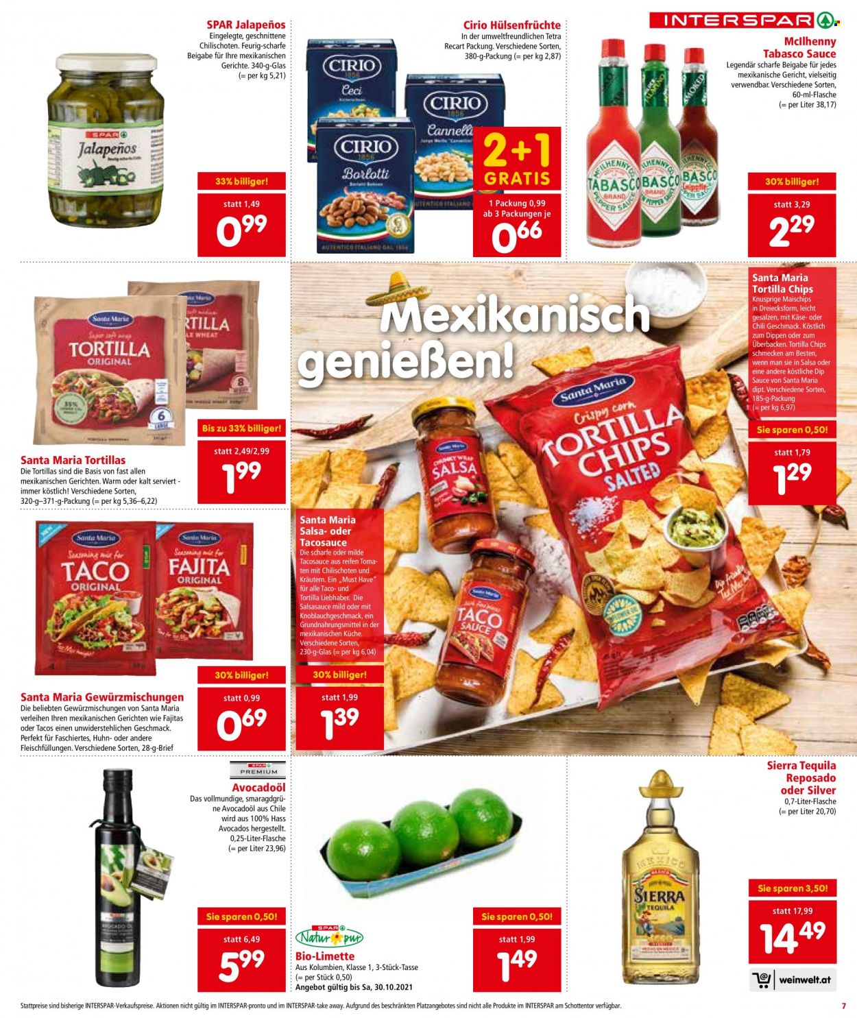Angebote INTERSPAR - 28.10.2021 - 3.11.2021. Seite 7