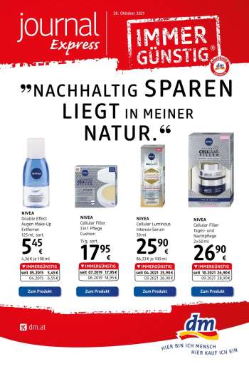 Angebote dm drogerie - 28.10.2021 - 24.11.2021.
