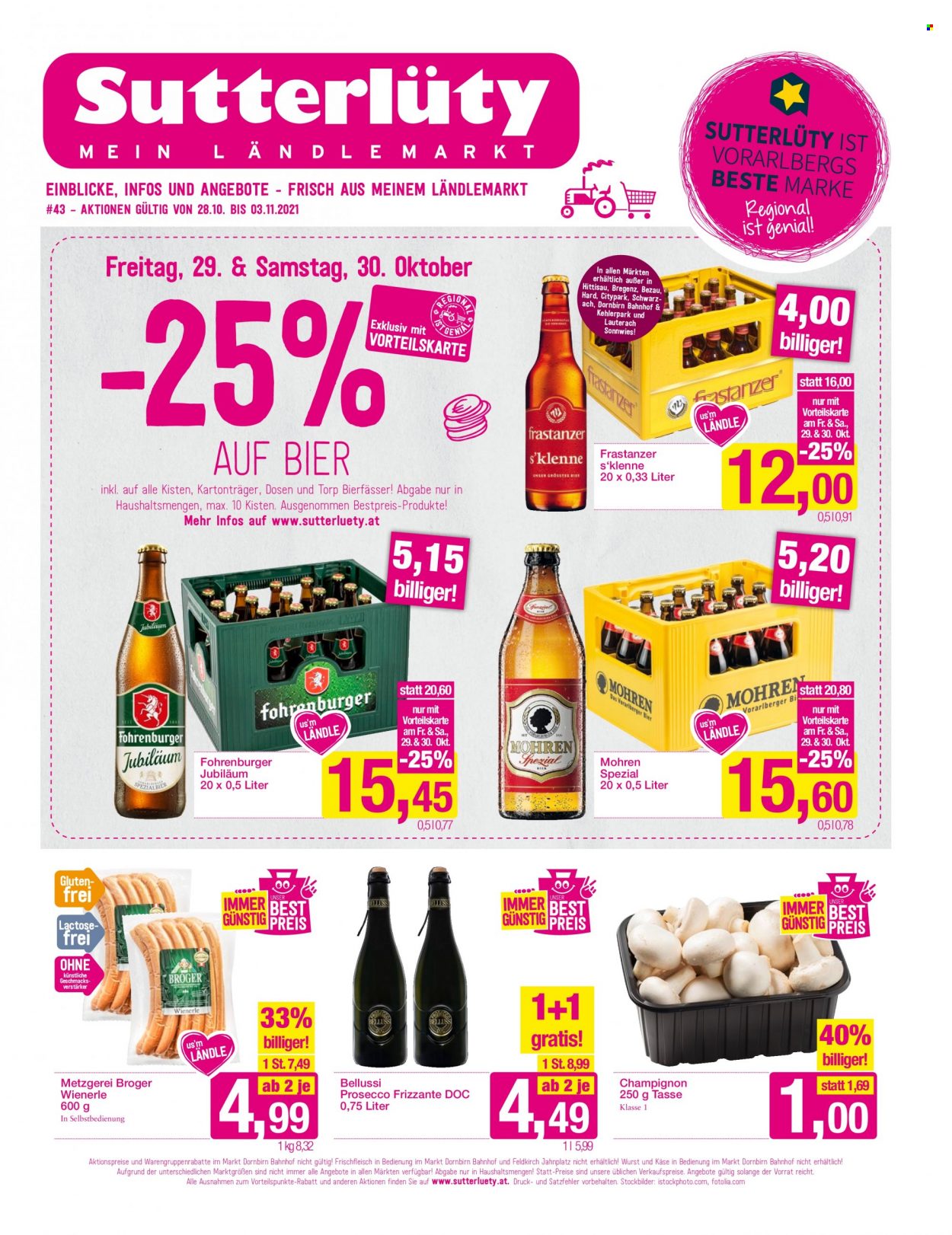 Angebote Sutterlüty - 28.10.2021 - 3.11.2021. Seite 1