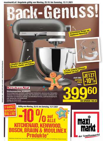 Angebote Maximarkt - 25.10.2021 - 13.11.2021.