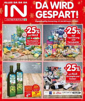 Angebote INTERSPAR - 4.11.2021 - 17.11.2021.