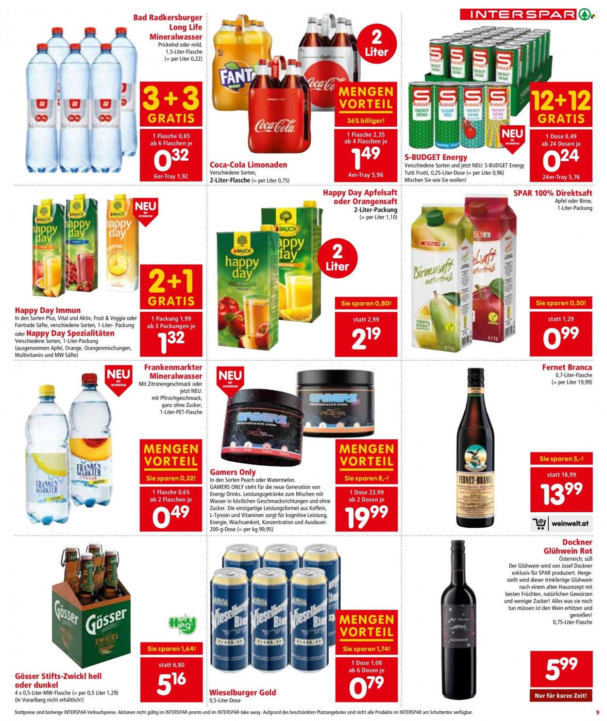 Angebote INTERSPAR - 4.11.2021 - 17.11.2021. Seite 9