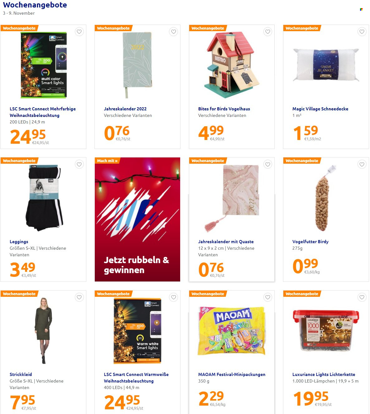 Angebote Action - 3.11.2021 - 9.11.2021. Seite 1