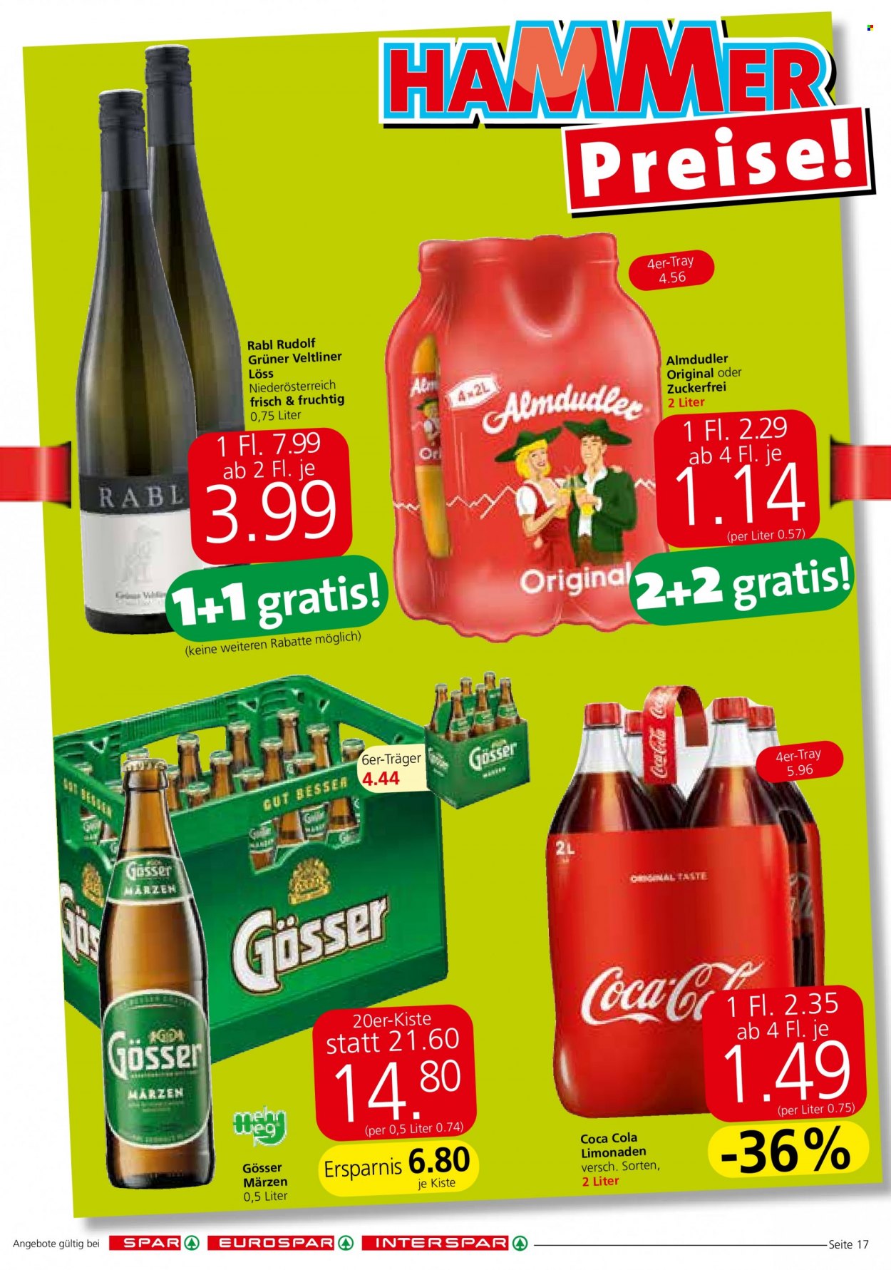 Angebote SPAR - 4.11.2021 - 17.11.2021. Seite 17
