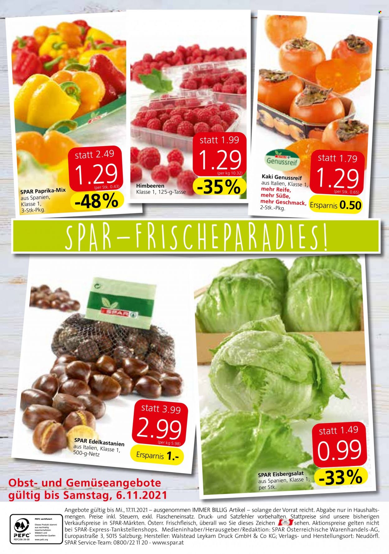 Angebote SPAR - 4.11.2021 - 17.11.2021. Seite 20
