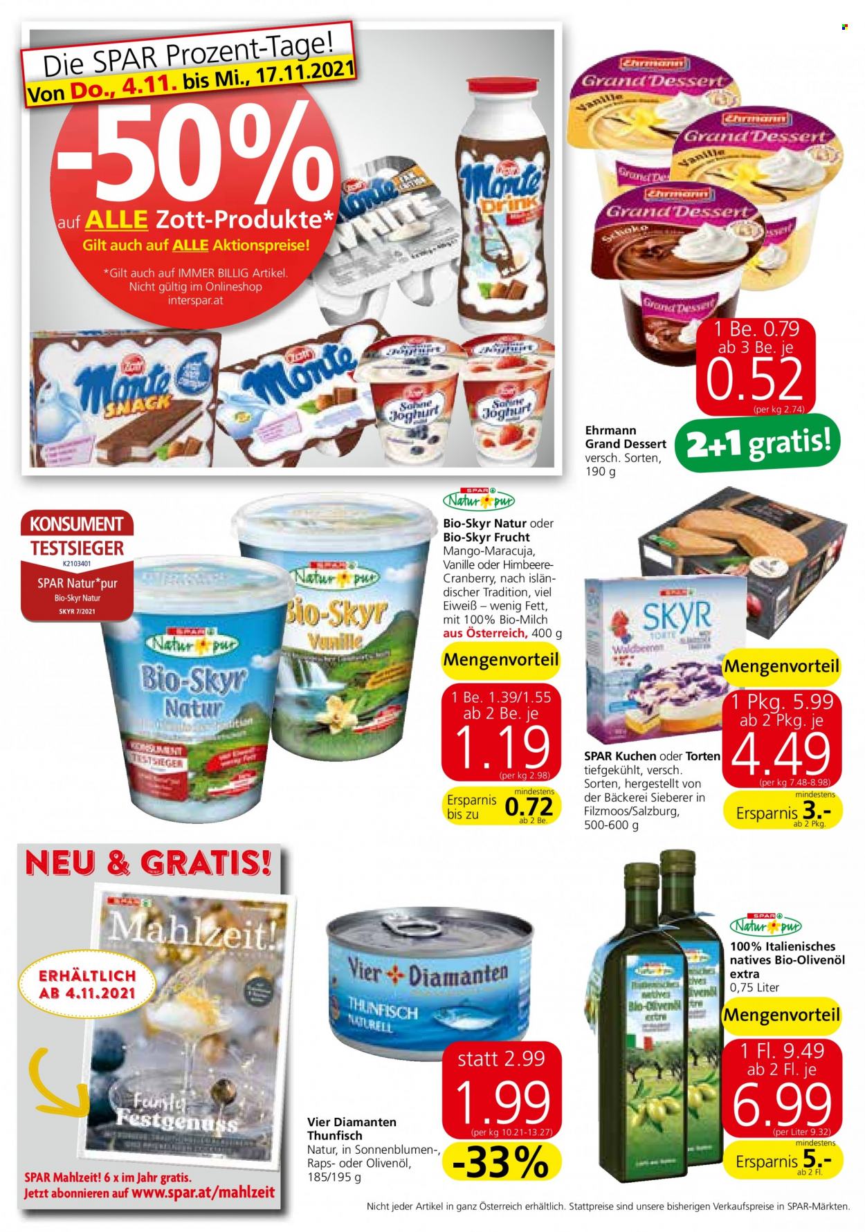 Angebote EUROSPAR - 4.11.2021 - 17.11.2021. Seite 14