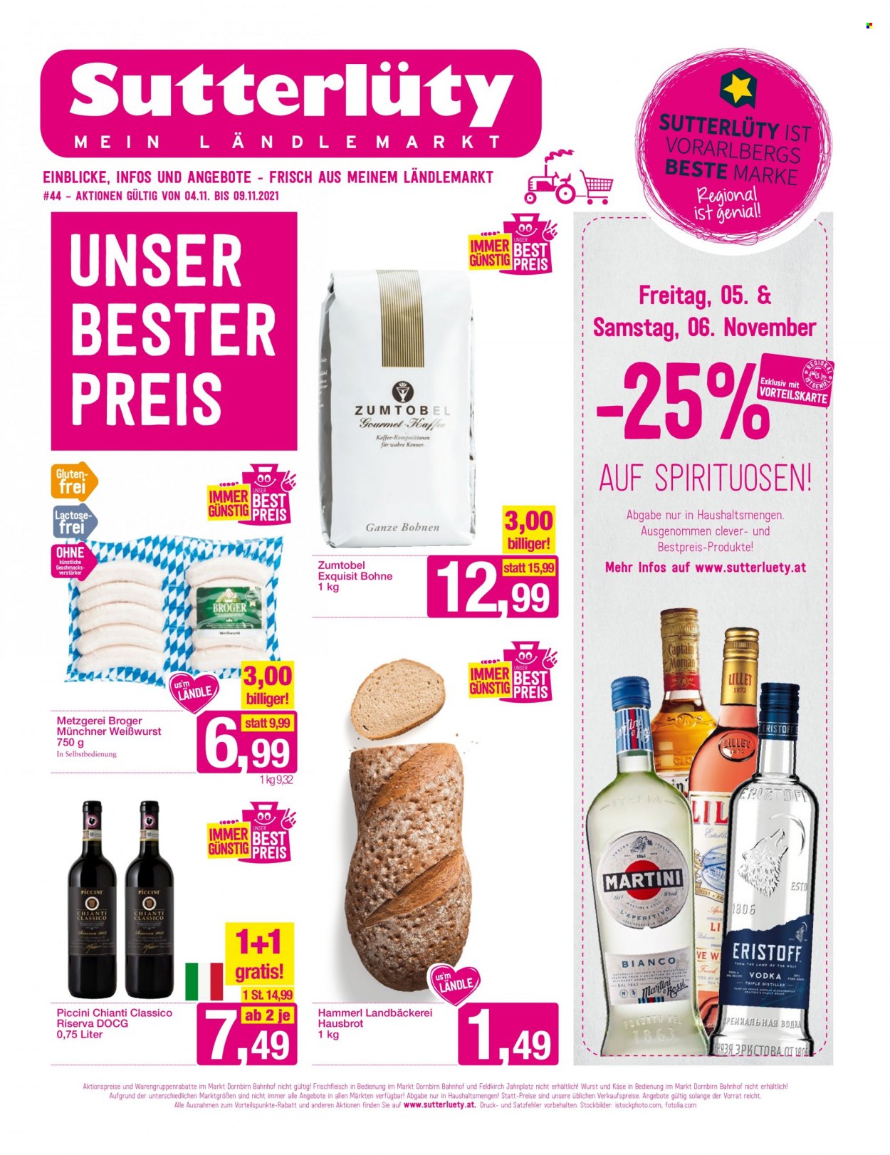 Angebote Sutterlüty - 4.11.2021 - 9.11.2021. Seite 1
