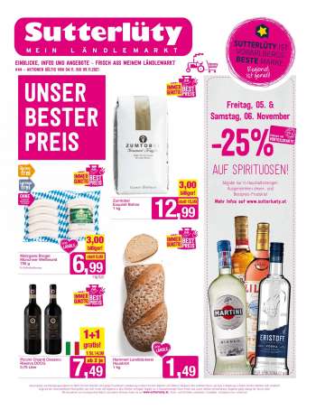 Angebote Sutterlüty - 4.11.2021 - 9.11.2021.