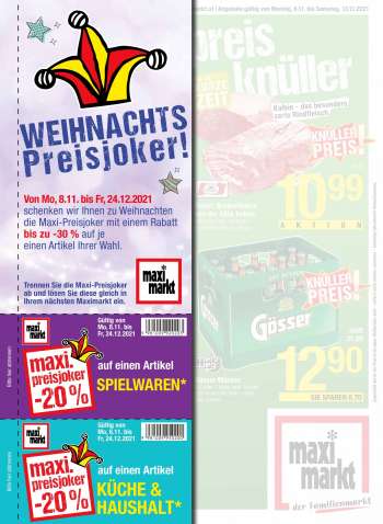 Angebote Maximarkt - 8.11.2021 - 24.11.2021.