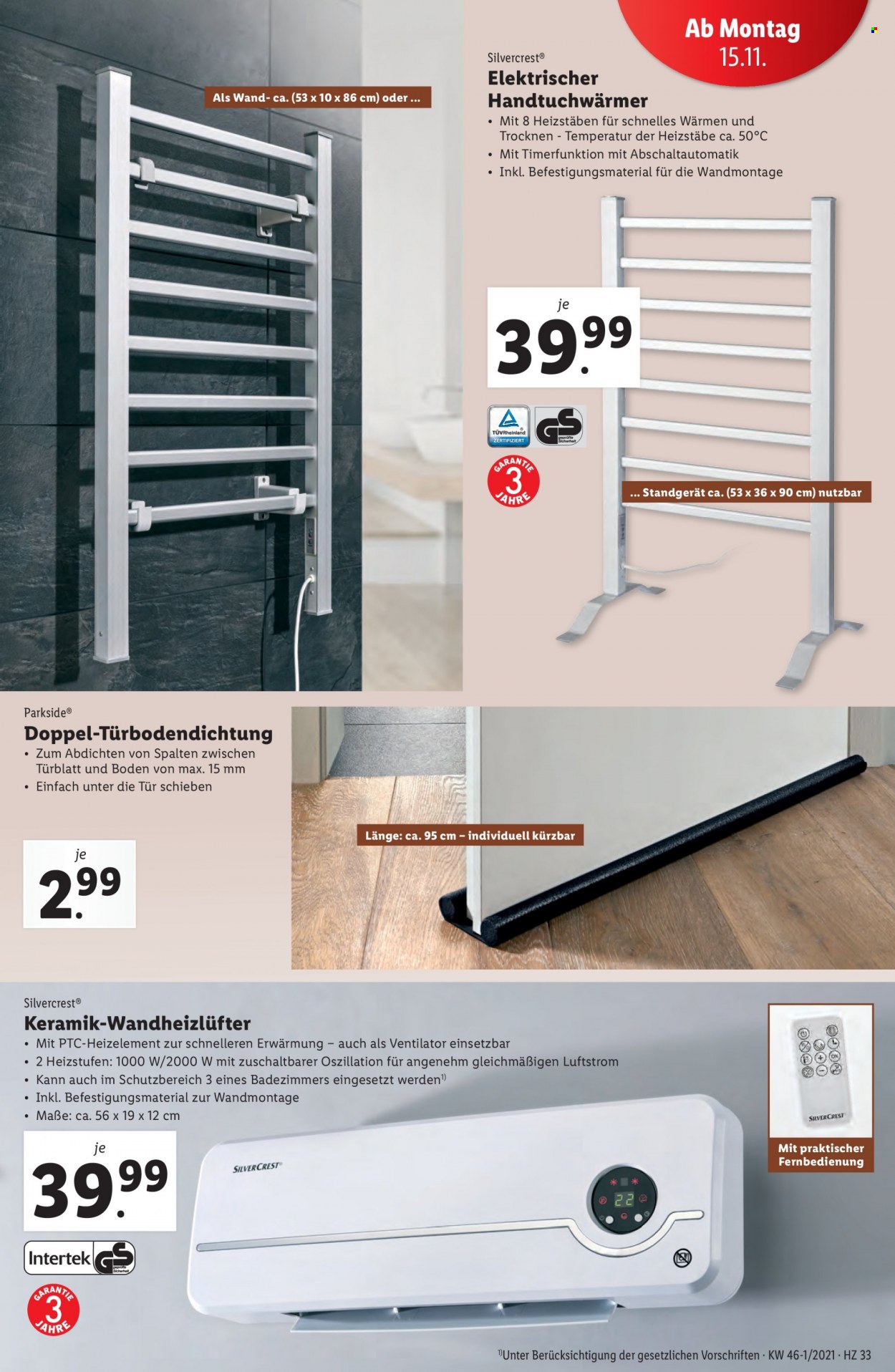Angebote Lidl - 11.11.2021 - 17.11.2021. Seite 33