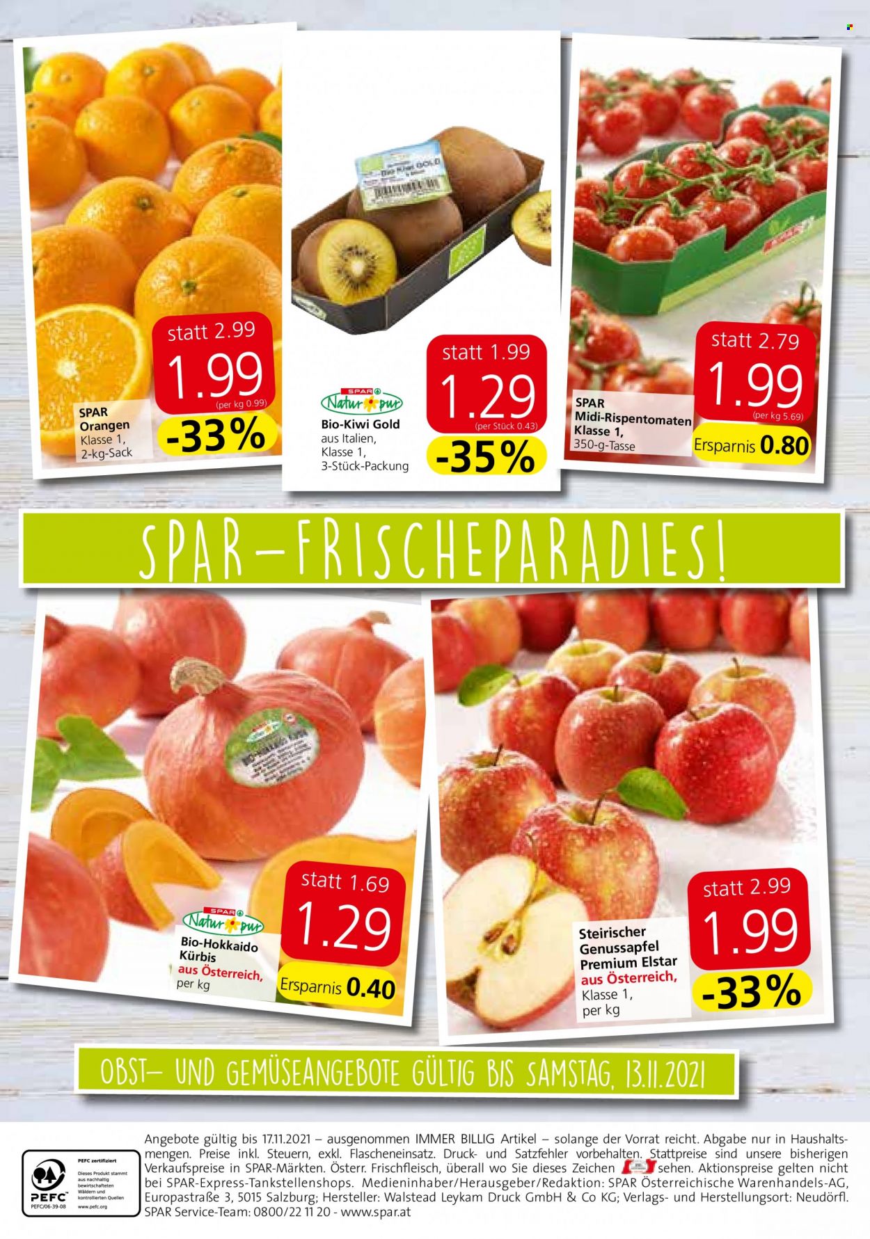 Angebote EUROSPAR - 11.11.2021 - 17.11.2021. Seite 16