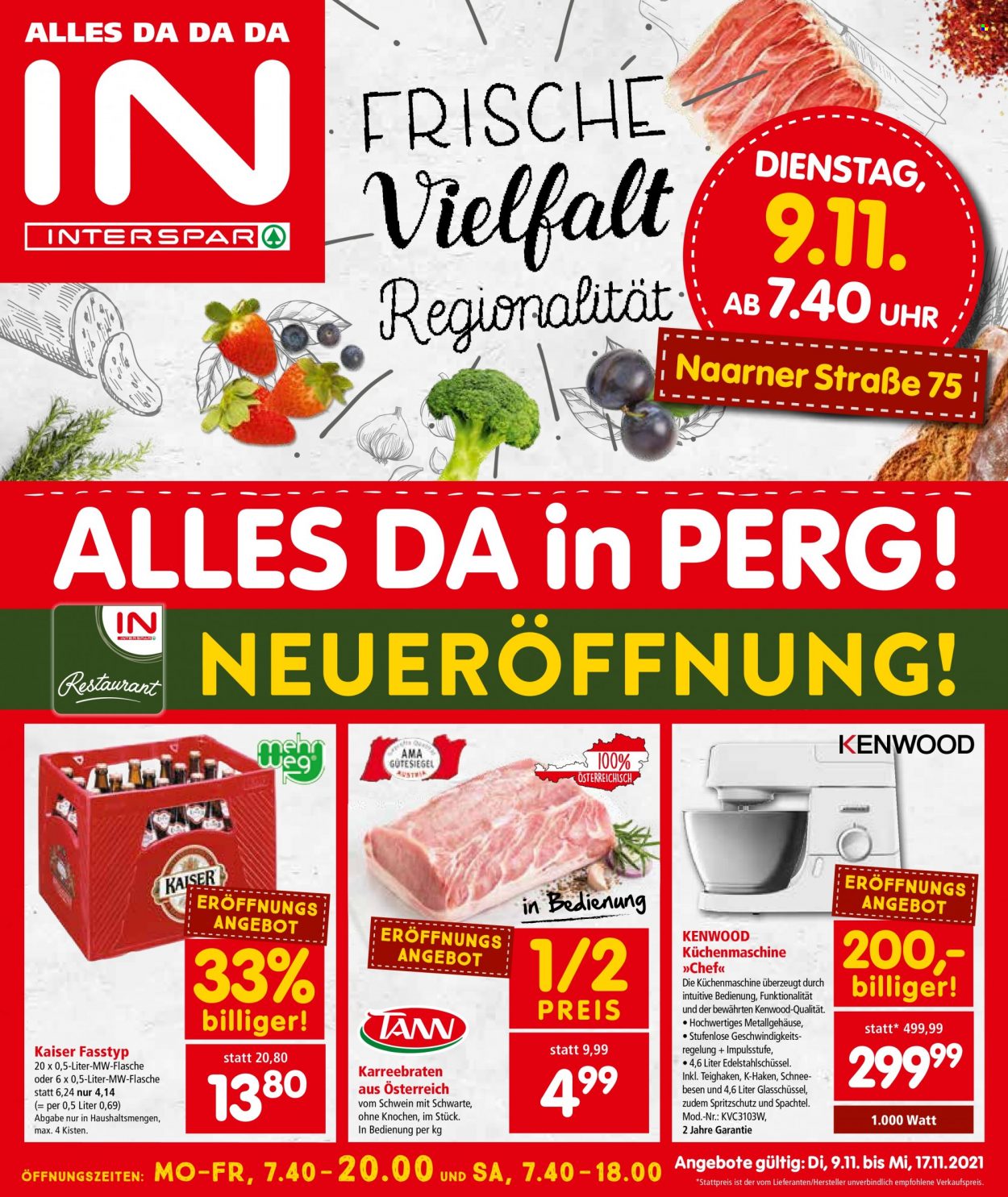 Angebote INTERSPAR - 9.11.2021 - 17.11.2021. Seite 1