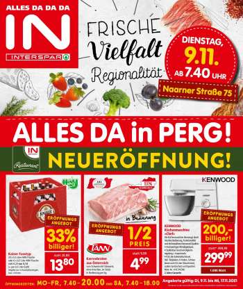 Angebote INTERSPAR - 9.11.2021 - 17.11.2021.