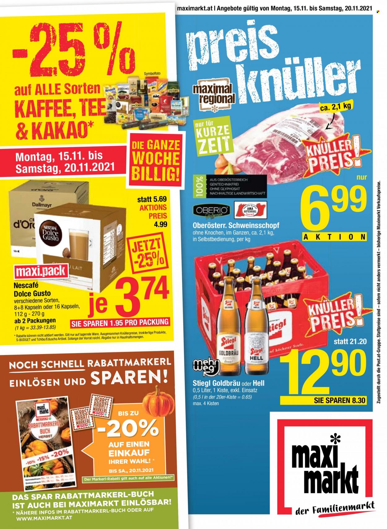 Angebote Maximarkt - 15.11.2021 - 20.11.2021. Seite 1