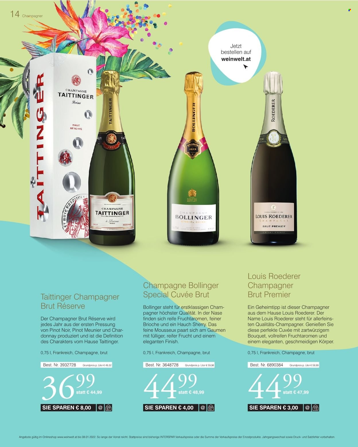 Angebote INTERSPAR - 13.11.2021 - 8.1.2022. Seite 14
